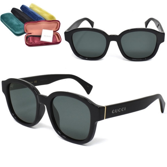 NEW GUCCI UNISEX SUNGLASSES GG1140SK 001 BLACK GUCCI EYEWEAR - Picture 7 of 11